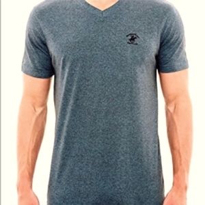 Beverly Hills Polo Club T-shirt Men's Navy Heather  Short Sleeve